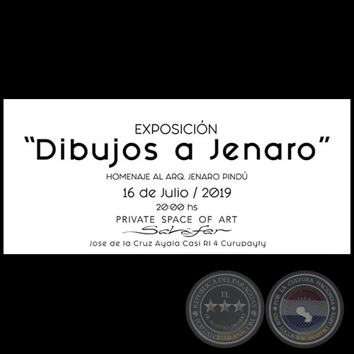 Dibujos a Jenaro - Exposición Homenaje al Arq. Jenaro Pindú - Martes, 16 de Julio de 2019